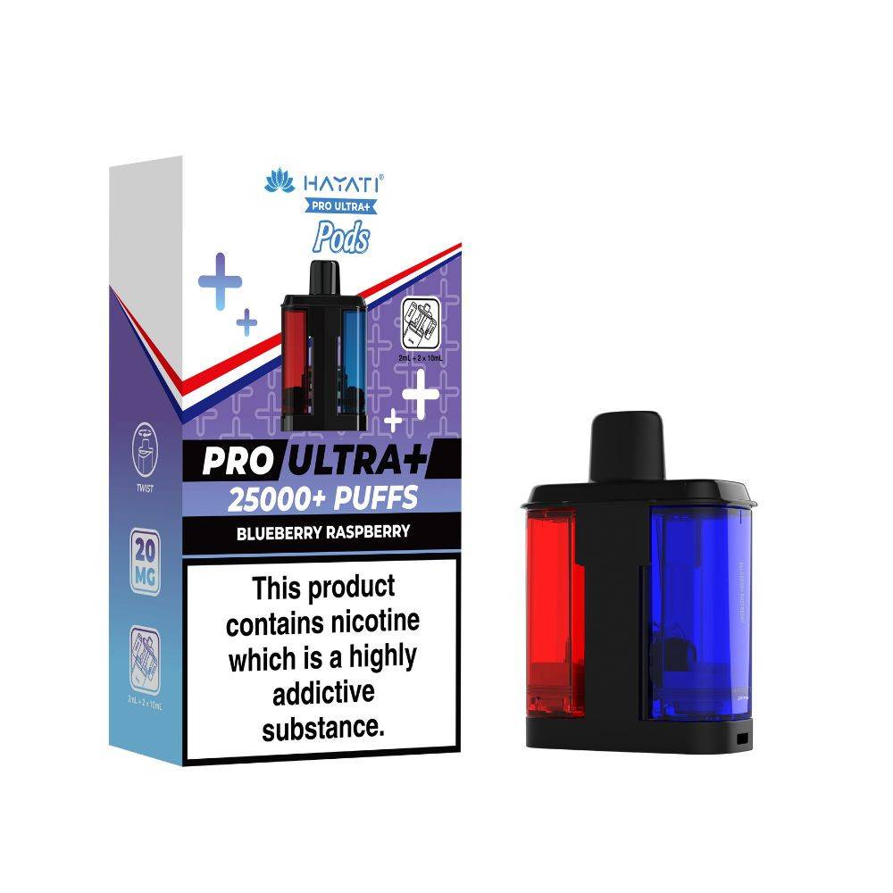 Hayati Pro Ultra Plus 25K Pods Pack of 5 Blueberry Raspberry