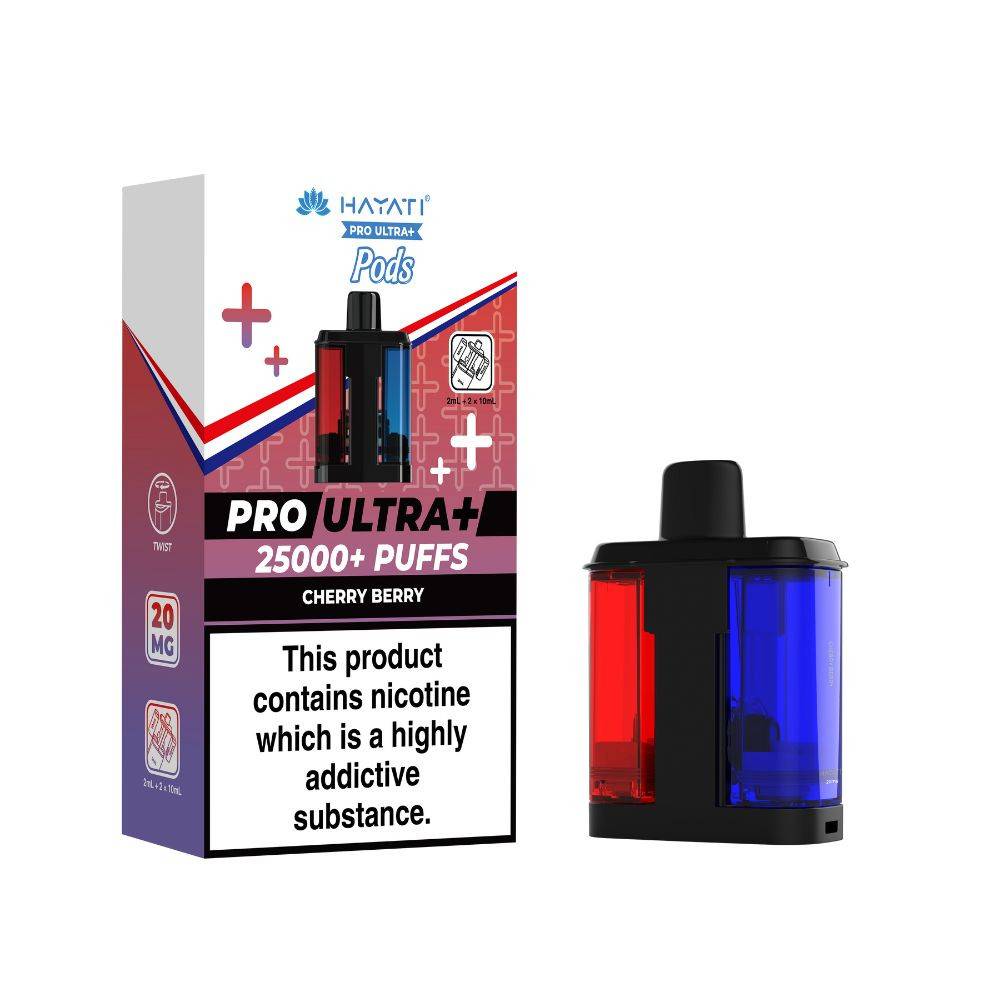 Hayati Pro Ultra Plus 25K Pods Pack of 5 Cherry Berry
