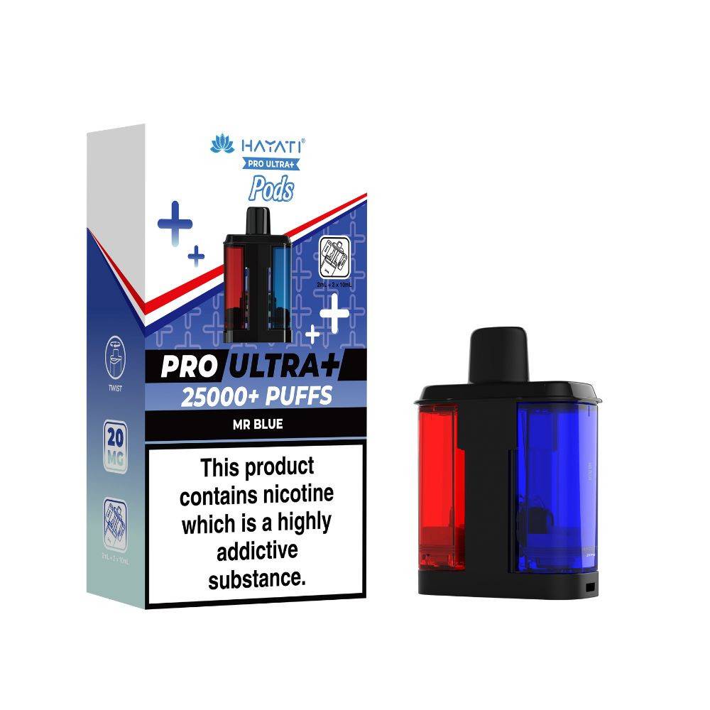 Hayati Pro Ultra Plus 25K Pods Pack of 5 Mr Blue