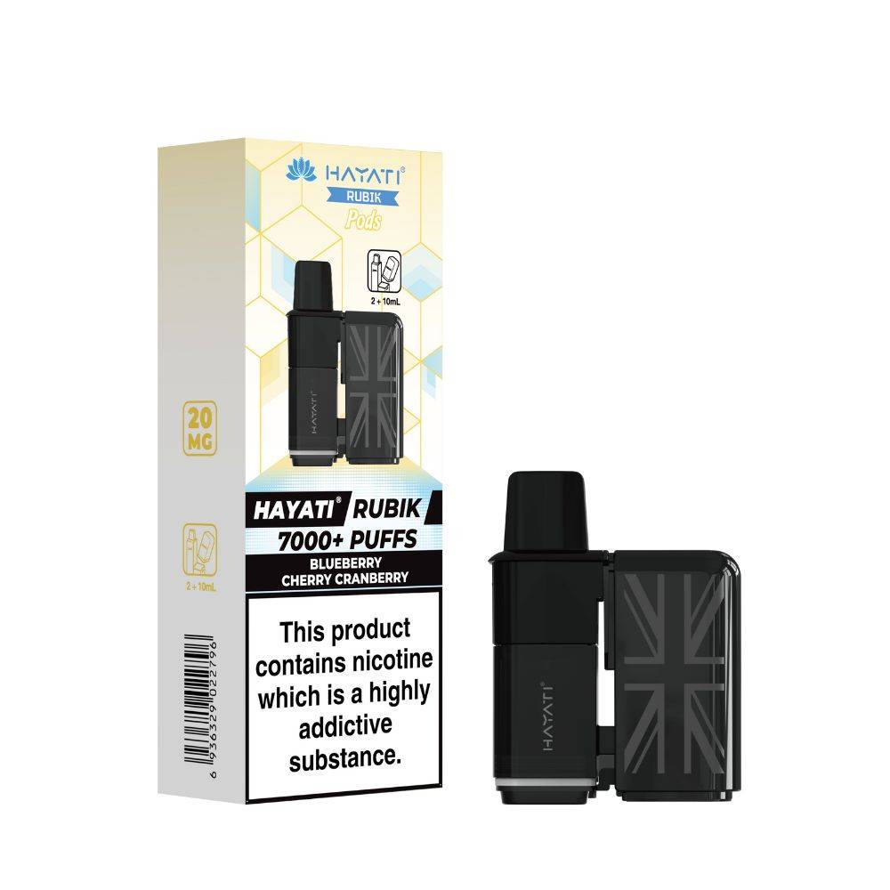 Hayati Rubik 7000 Pods Pack of 5 Blueberry Cherry Cranberry