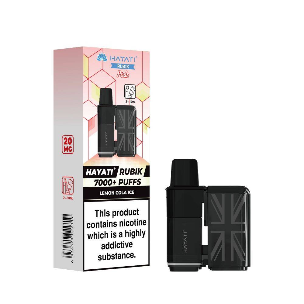 Hayati Rubik 7000 Pods Pack of 5 Lemon Cola Ice