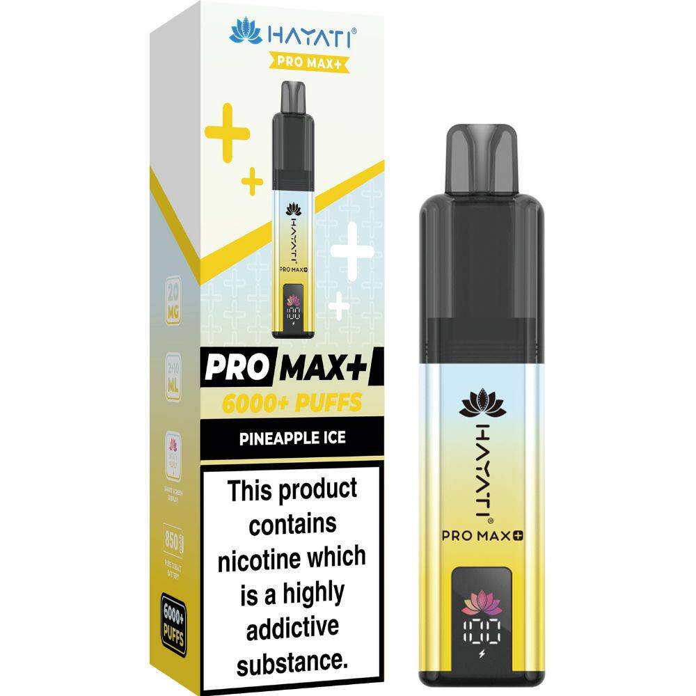 Hayati Pro Max Plus 6000 Vape Kit Box of 5 Pineapple Ice