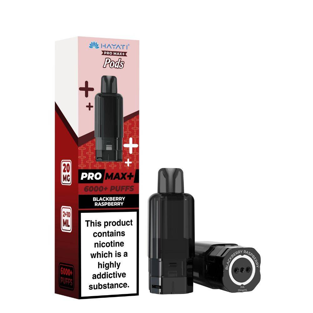 Hayati Pro Max Plus 6000 Pods Pack of 5 Blackberry Raspberry