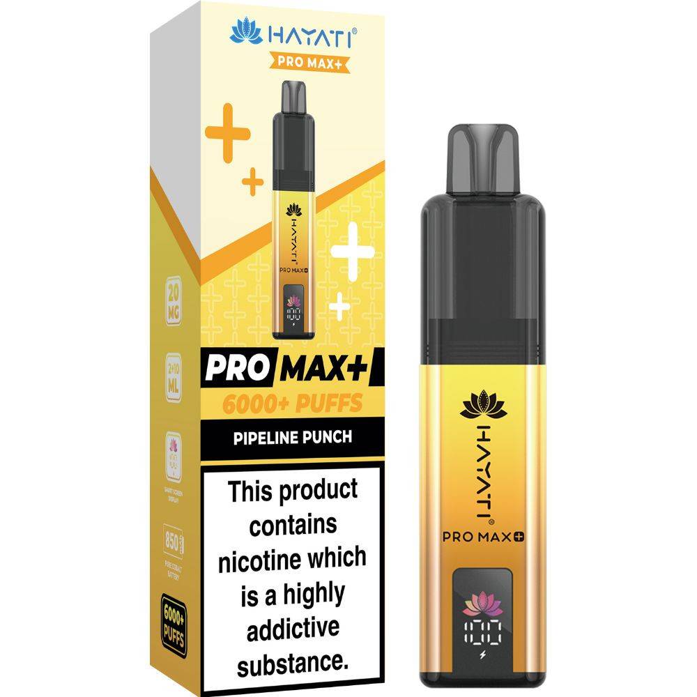 Hayati Pro Max Plus 6000 Vape Kit Box of 5 Pipeline Punch