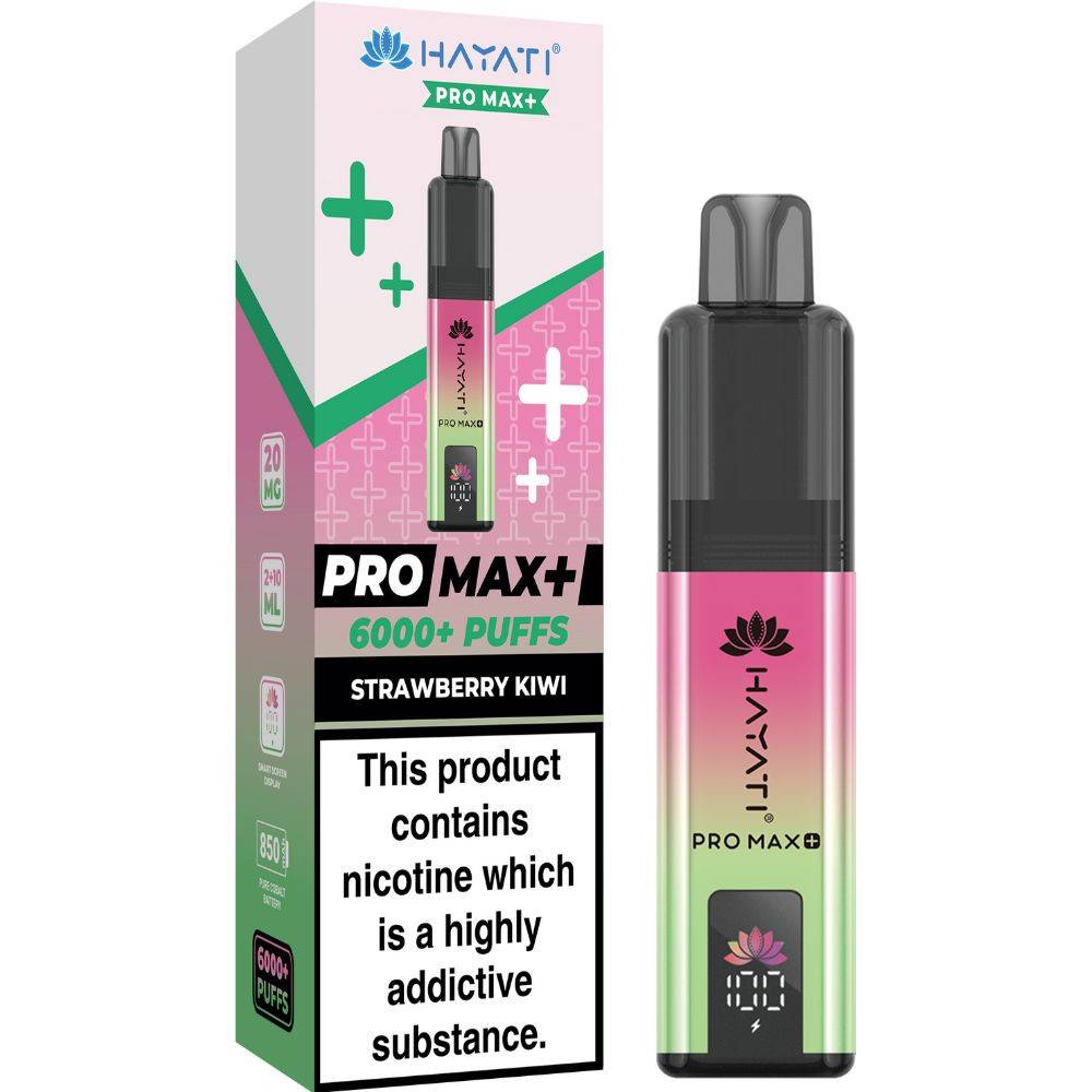 Hayati Pro Max Plus 6000 Vape Kit Box of 5 Strawberry Kiwi
