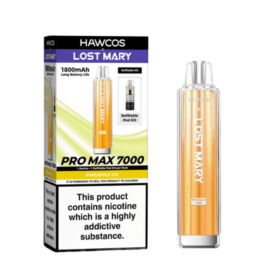 Hawcos x Lost Mary Pro Max 7000 Box of 10 Pineapple Ice