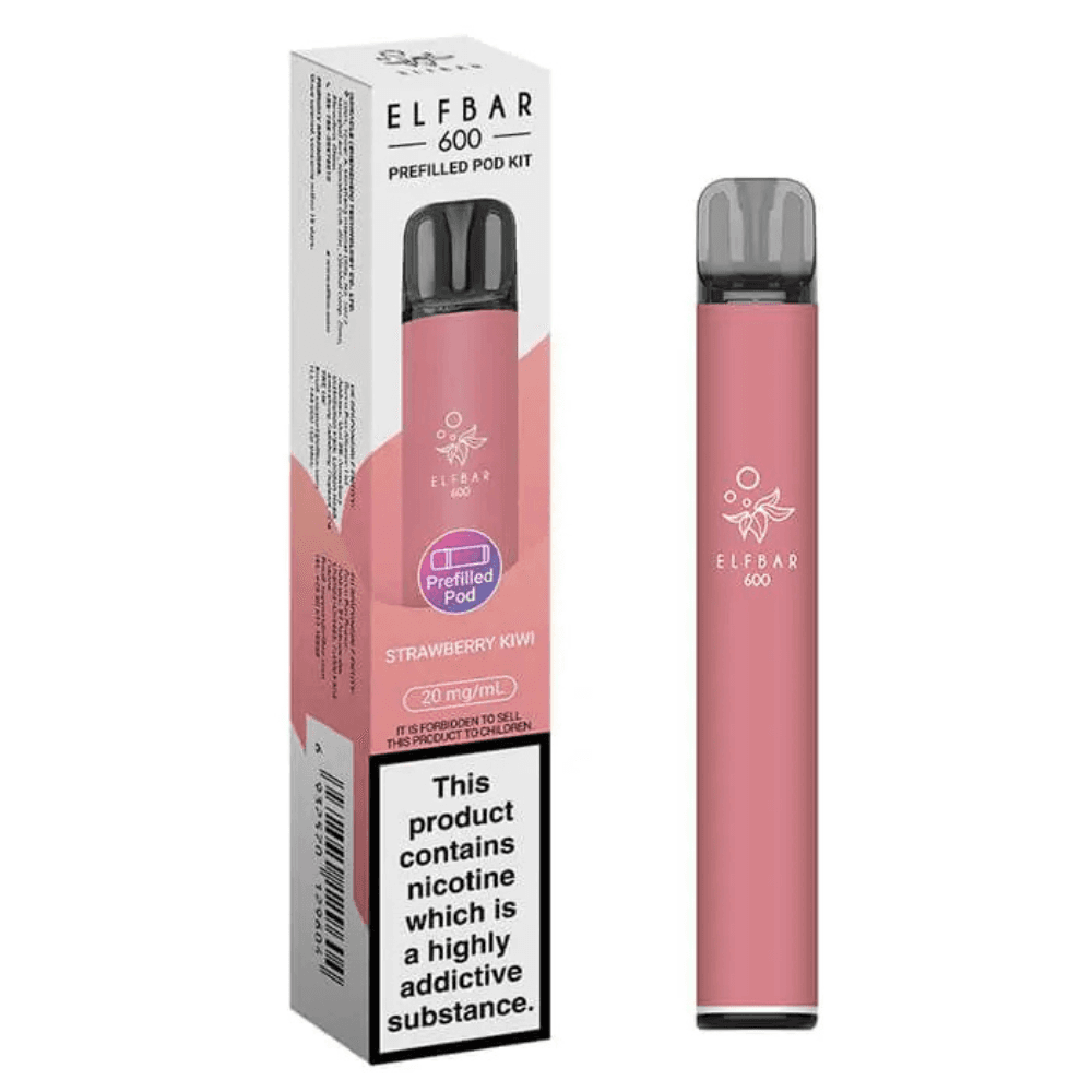 Ske Crystal Original 600 Vape Kit Box of 10 Strawberry Kiwi