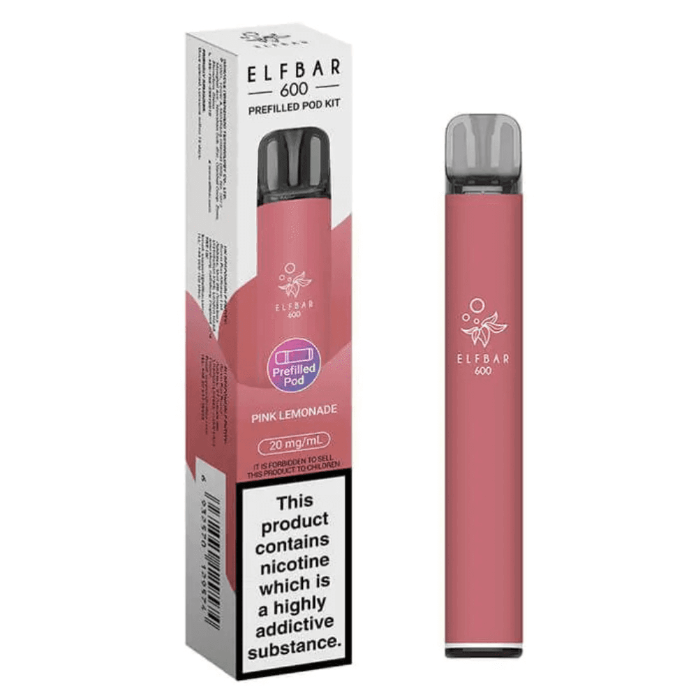 Ske Crystal Original 600 Vape Kit Box of 10 Pink Lemonade