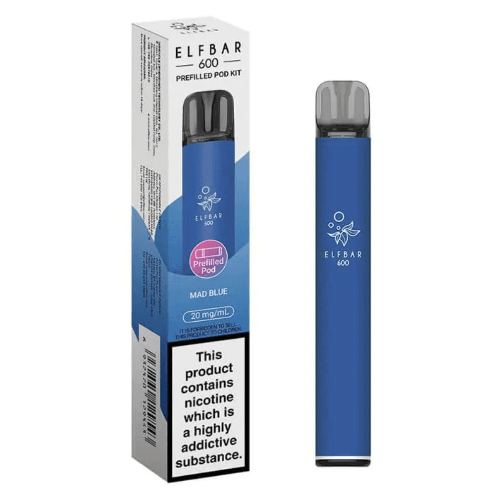 Ske Crystal Original 600 Vape Kit Box of 10 Mad Blue