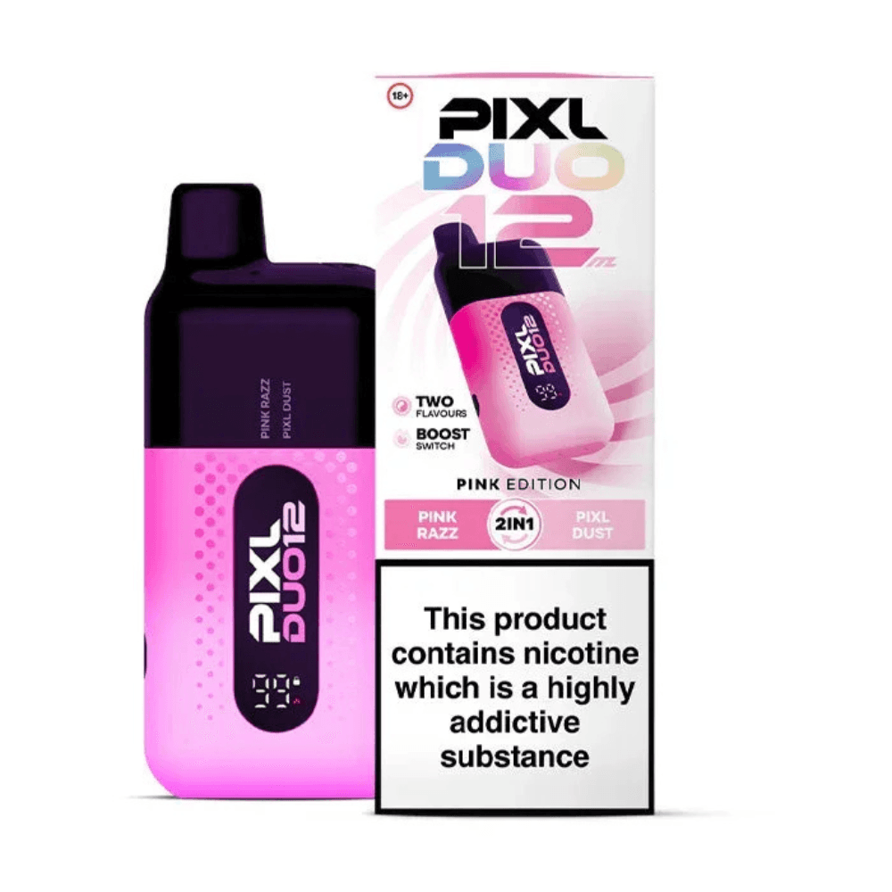 Pixl Duo 10k Prefilled Vape Kit Box of 5 Pink Edition