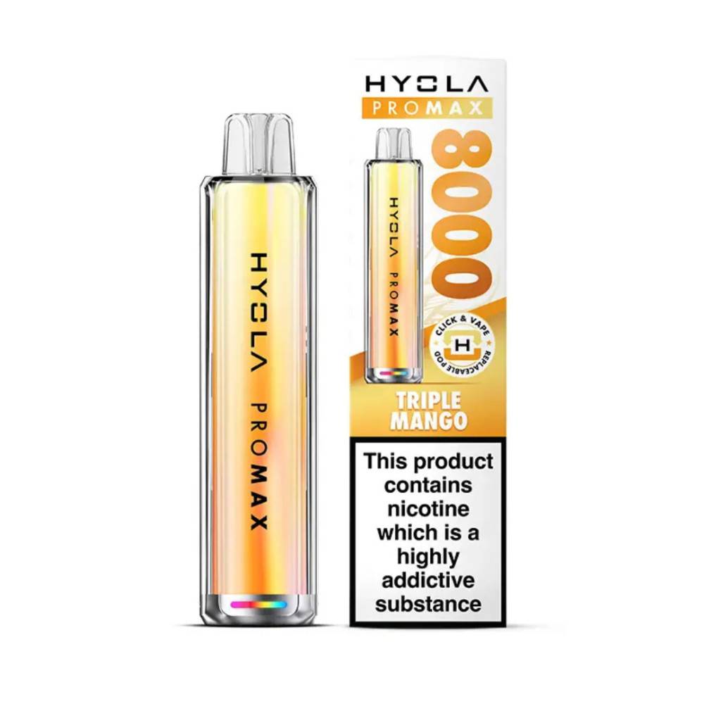 Hyola Pro Max 8000 Vape Kit Box of 5 Triple Mango