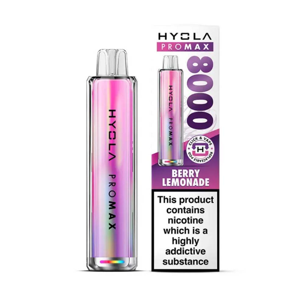 Hyola Pro Max 8000 Vape Kit Box of 5 Berry Lemonade