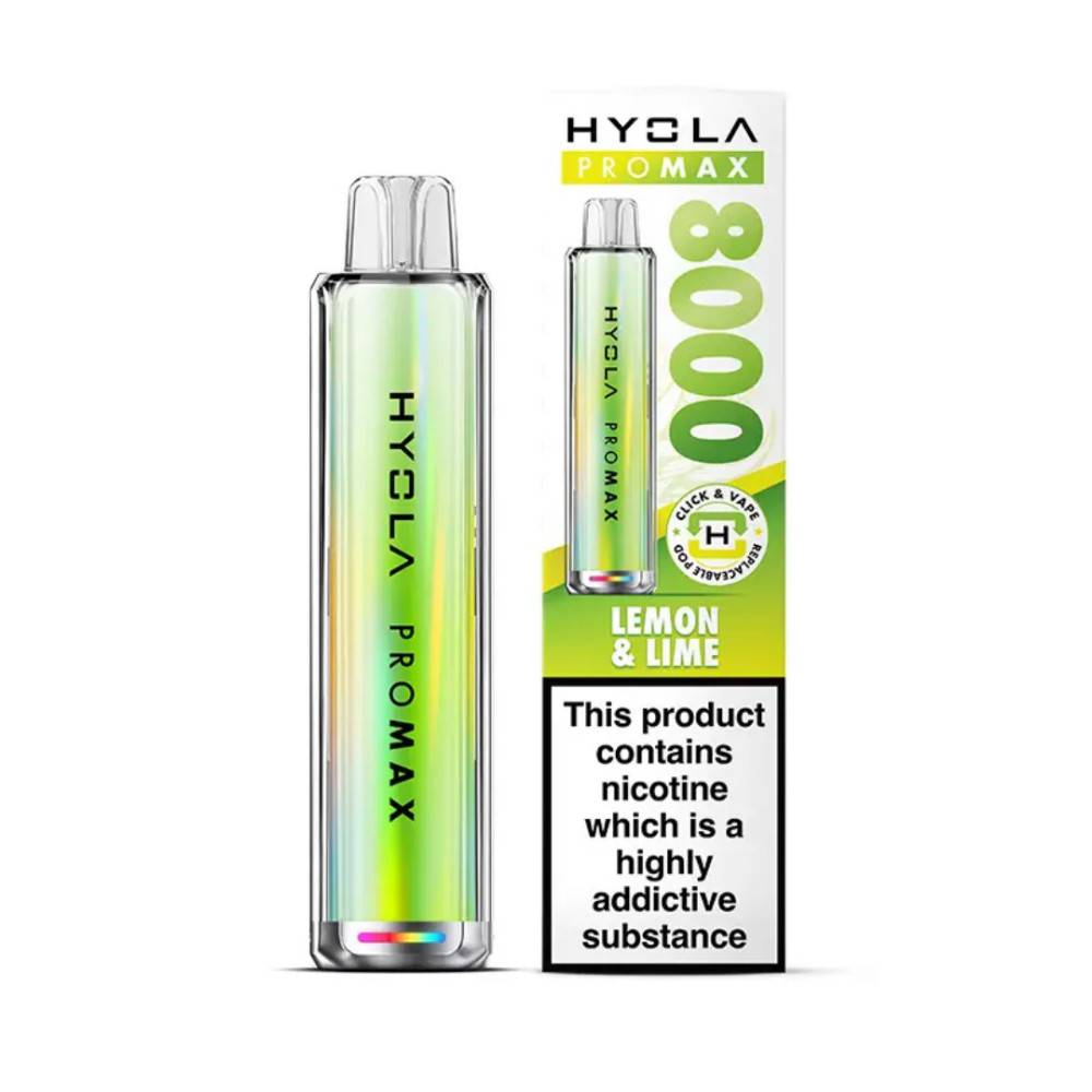 Hyola Pro Max 8000 Vape Kit Box of 5 Lemon & Lime