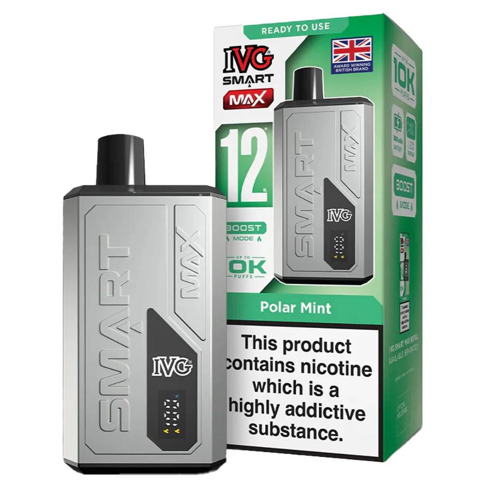 IVG Smart Max 10k Vape Kit Box of 5 Polar Mint