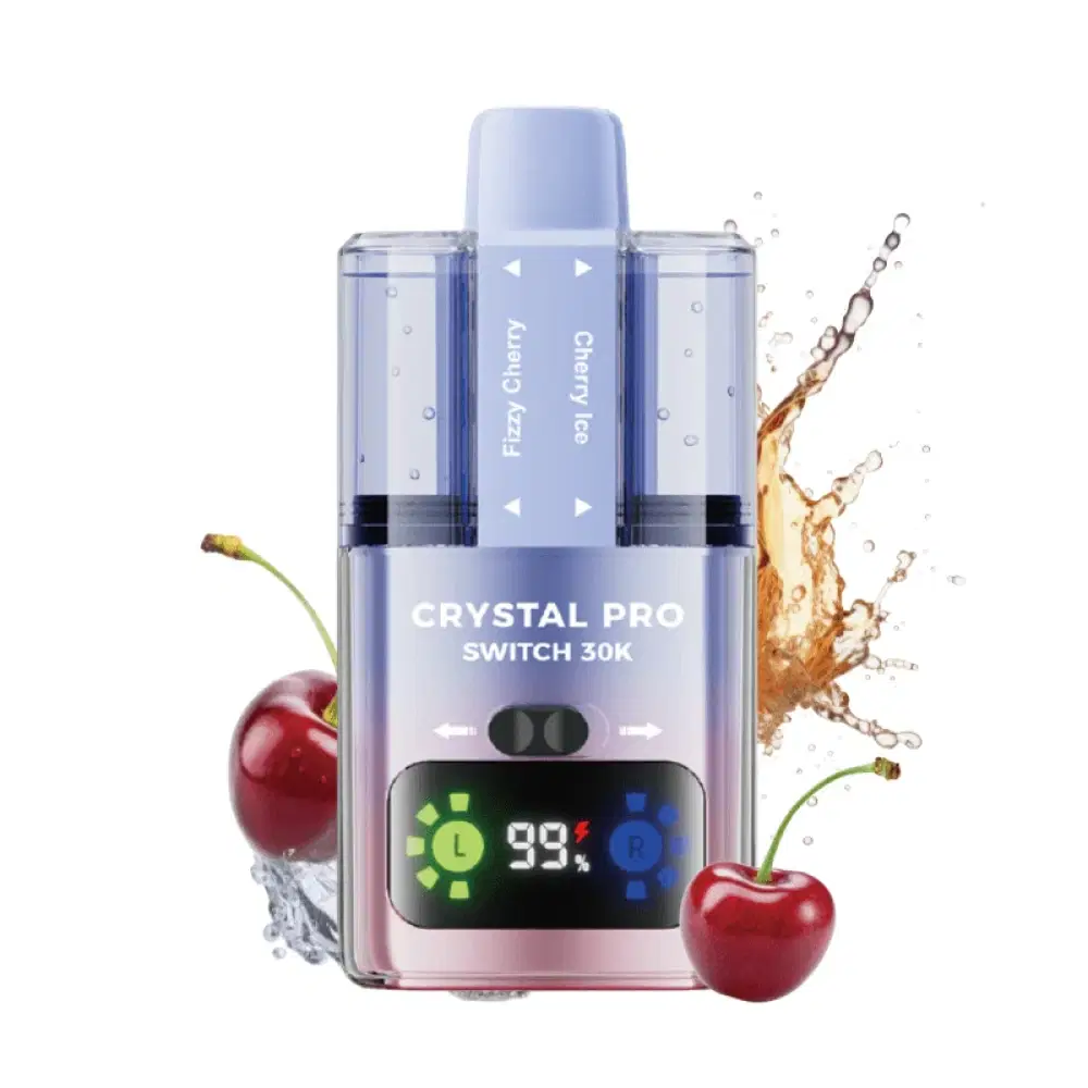 Crystal Pro Switch 30k Vape Kit Box of 5 Fizzy Cherry / Cherry Ice
