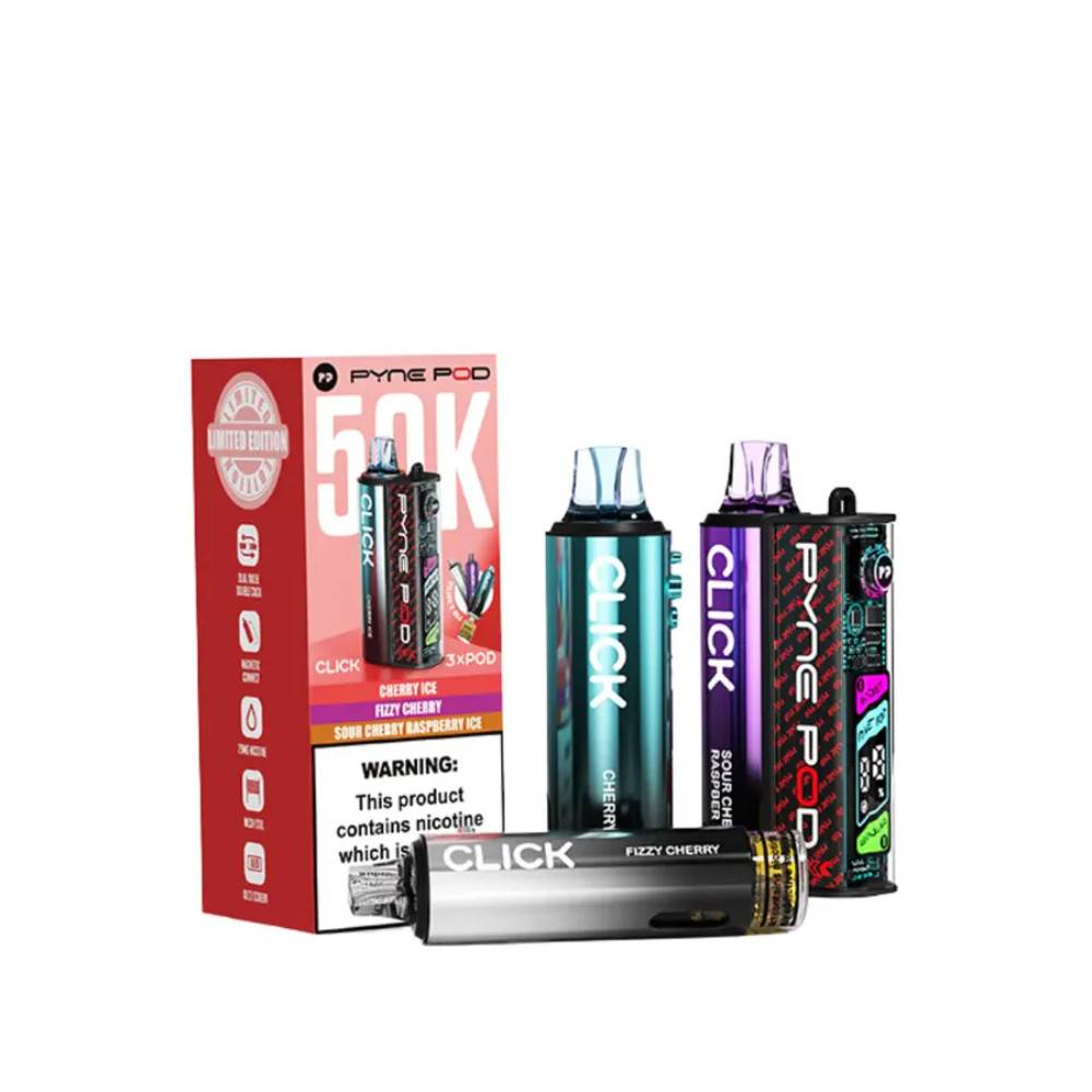 Pyne Pod Click 50k Vape Kit Box of 5 Cherry Edition