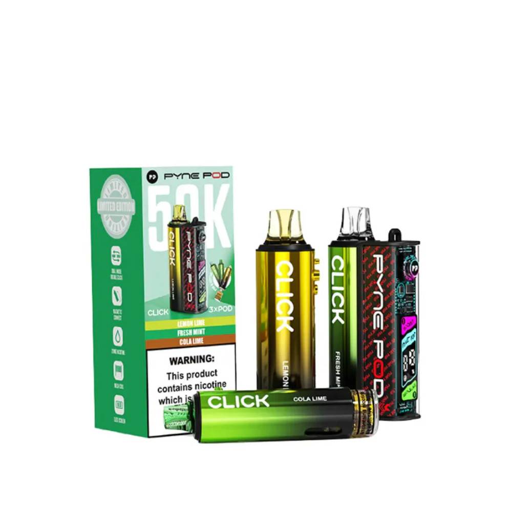 Pyne Pod Click 50k Vape Kit Box of 5 Green Edition