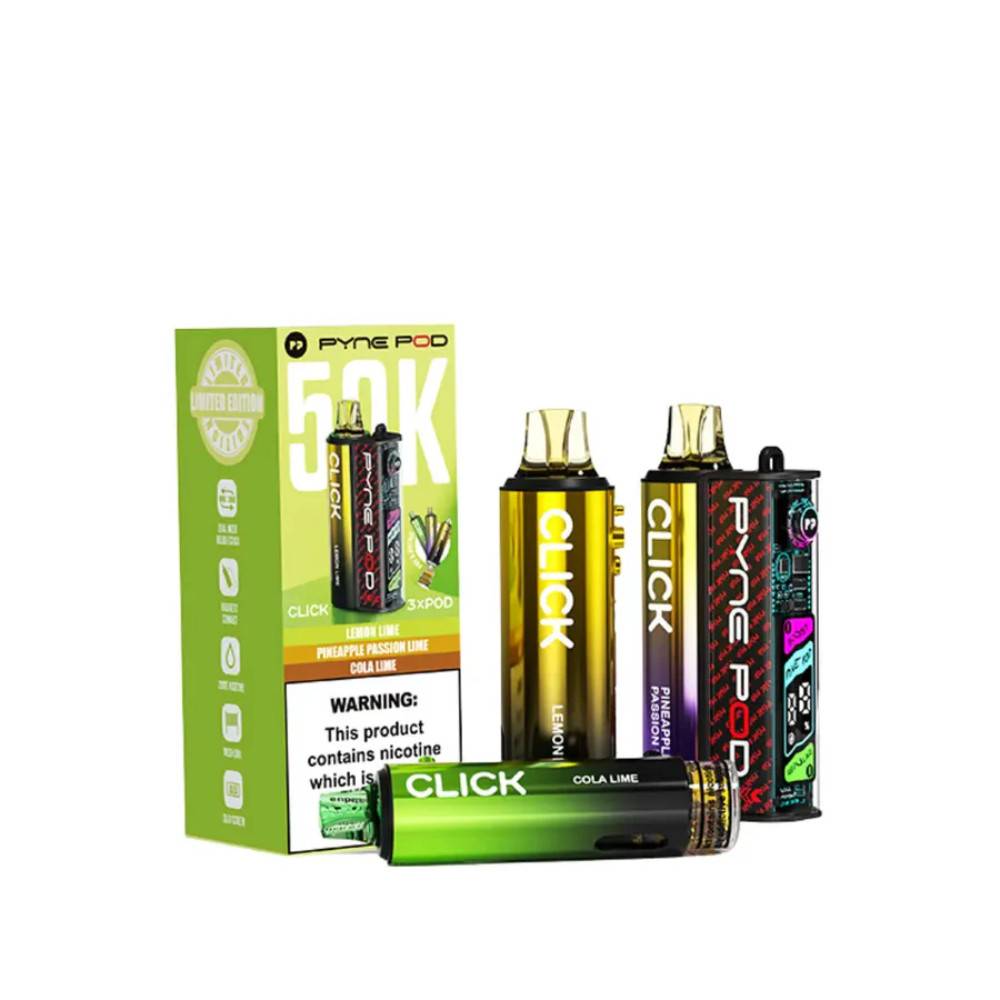 Pyne Pod Click 50k Vape Kit Box of 5 Lime Edition