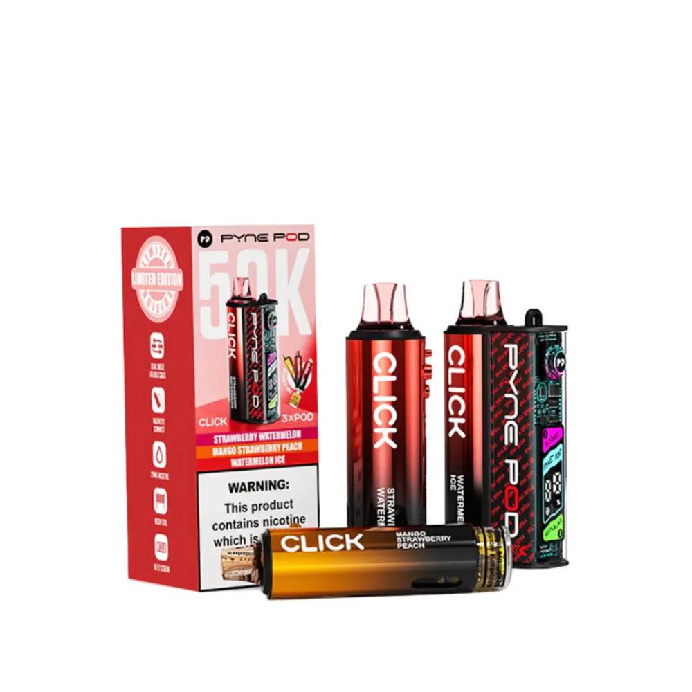 Pyne Pod Click 50k Vape Kit Box of 5 Red Edition