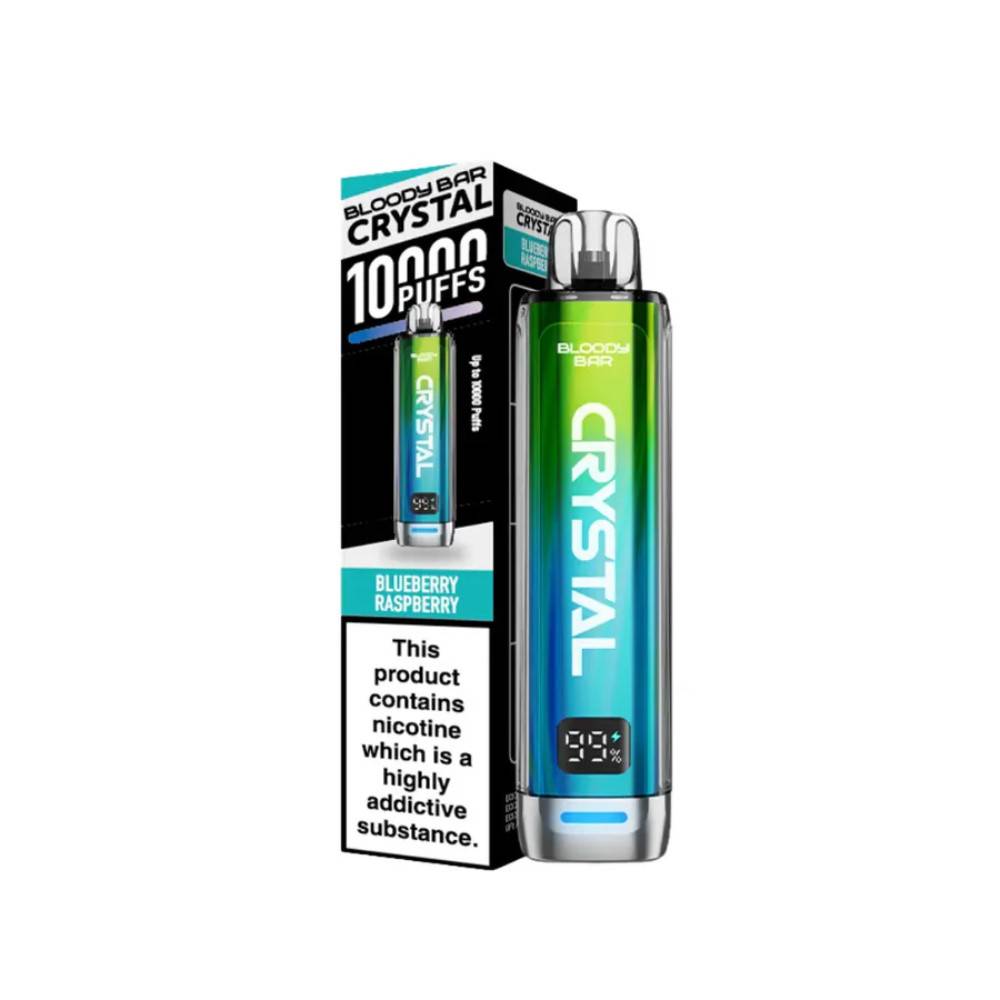 Bloody Bar Crystal 10k Vape Kit Box of 5 Blueberry Raspberry