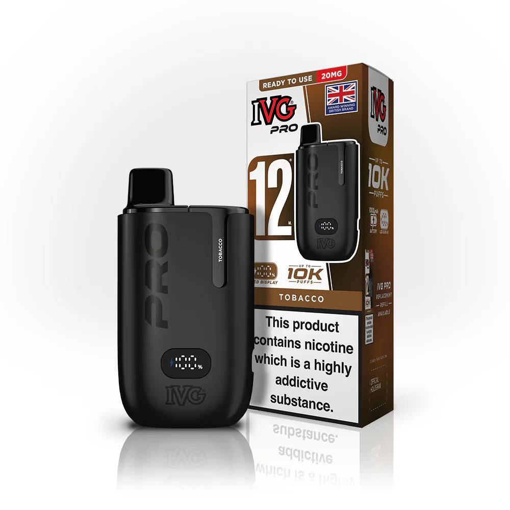 IVG Pro 10k Vape Kit Box of 5 Tobacco