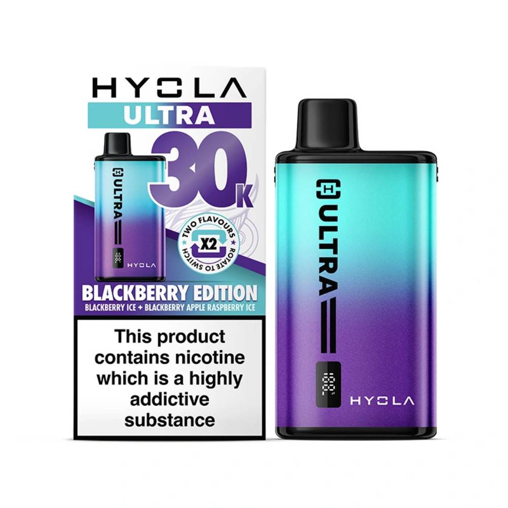 Hyola Ultra Plus 30k Vape Kit Box of 5 Blackberry Edition