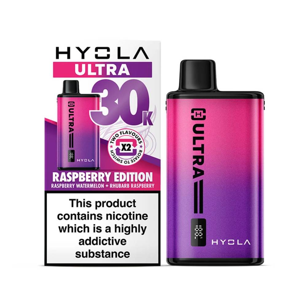 Hyola Ultra Plus 30k Vape Kit Box of 5 Raspberry Edition