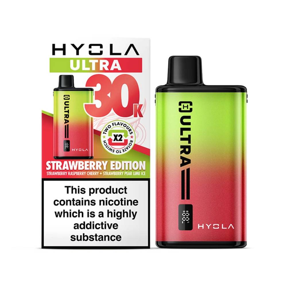 Hyola Ultra Plus 30k Vape Kit Box of 5 Strawberry Edition