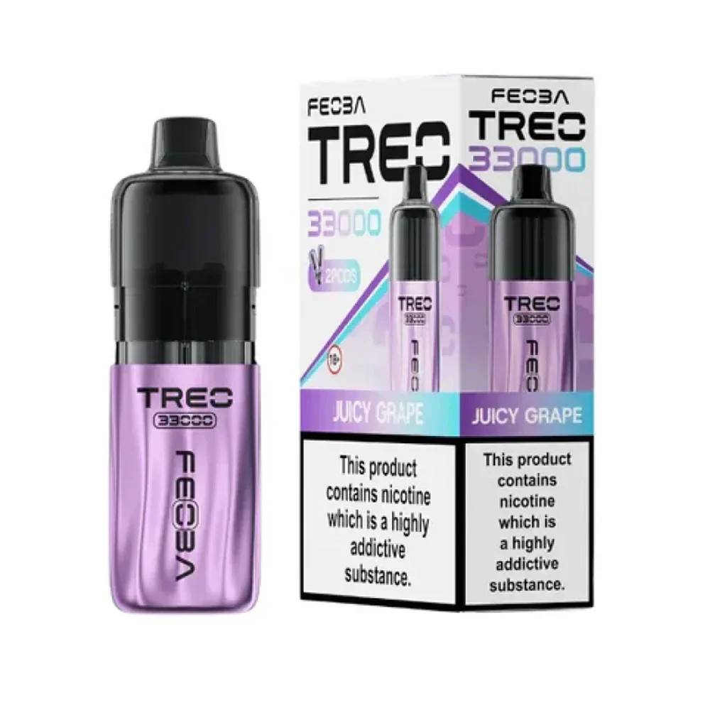 Feoba Treo 33k Prefilled Vape it Box of 5 Juicy Grape