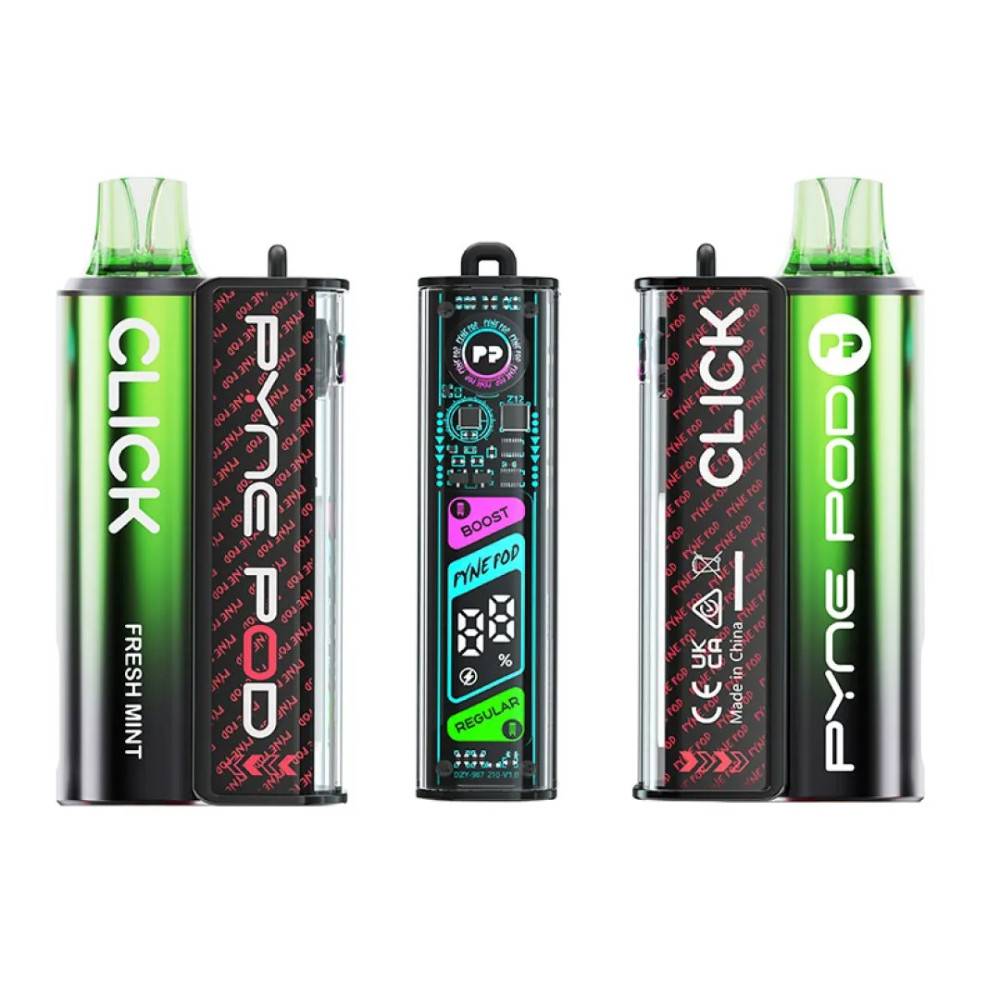 Pyne Pod Click 10k Vape Kit Box of 5 Fresh Mint