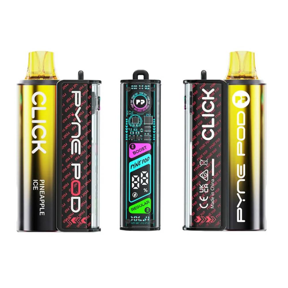 Pyne Pod Click 10k Vape Kit Box of 5 Pineapple Ice