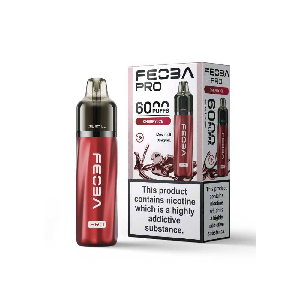 Feoba Pro Plus 6000 Vape Kit Box of 5 Cherry Ice