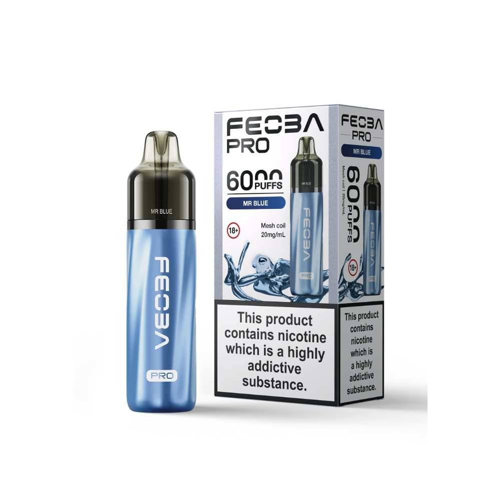 Feoba Pro Plus 6000 Vape Kit Box of 5 Mr Blue