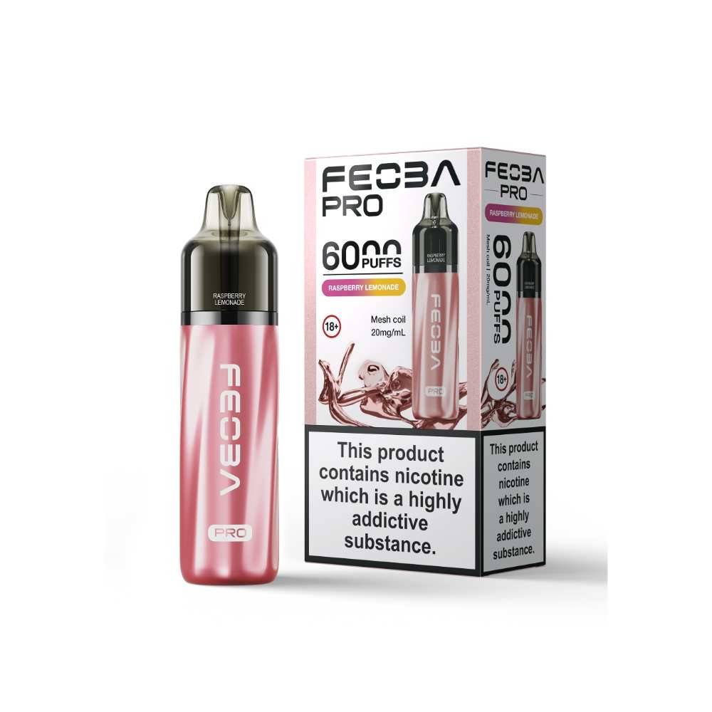 Feoba Pro Plus 6000 Vape Kit Box of 5 Raspberry Lemonade
