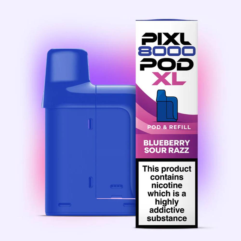 Pixl 8000 Prefilled Pods Pack of 5 Blueberry Sour Razz