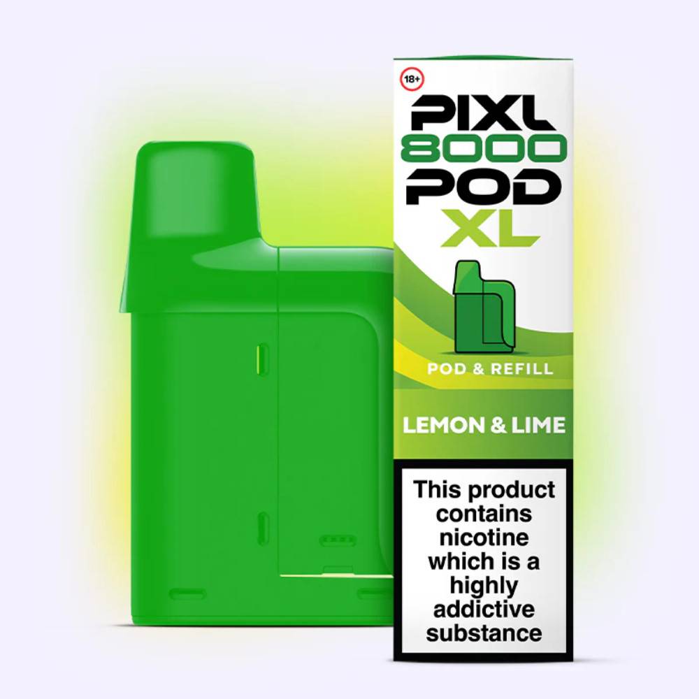Pixl 8000 Prefilled Pods Pack of 5 Lemon & Lime