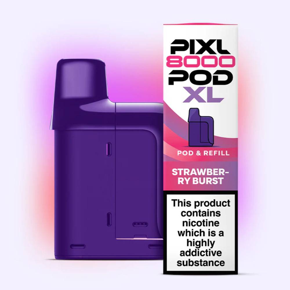 Pixl 8000 Prefilled Pods Pack of 5 Strawberry Burst