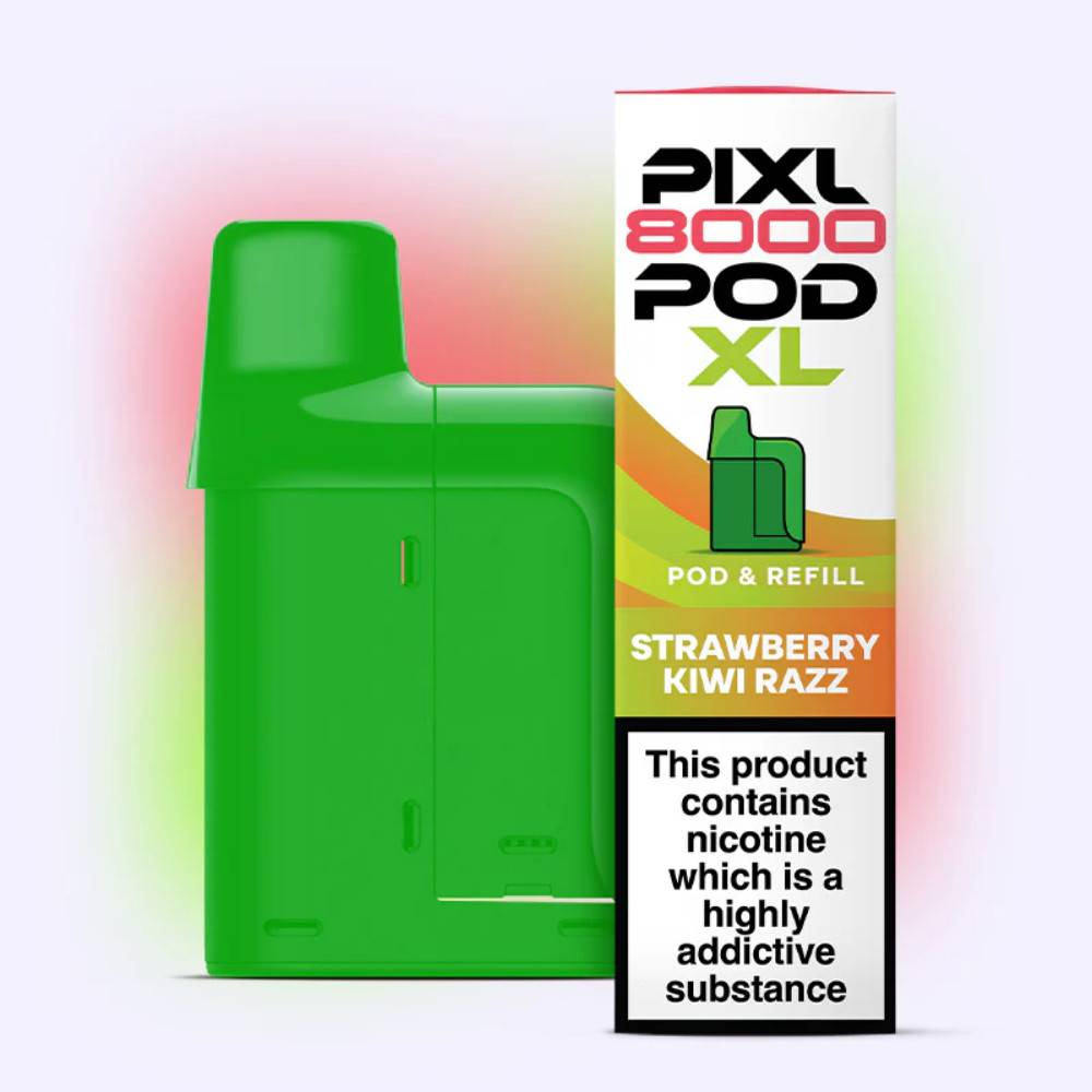 Pixl 8000 Prefilled Pods Pack of 5 Strawberry Kiwi Razz