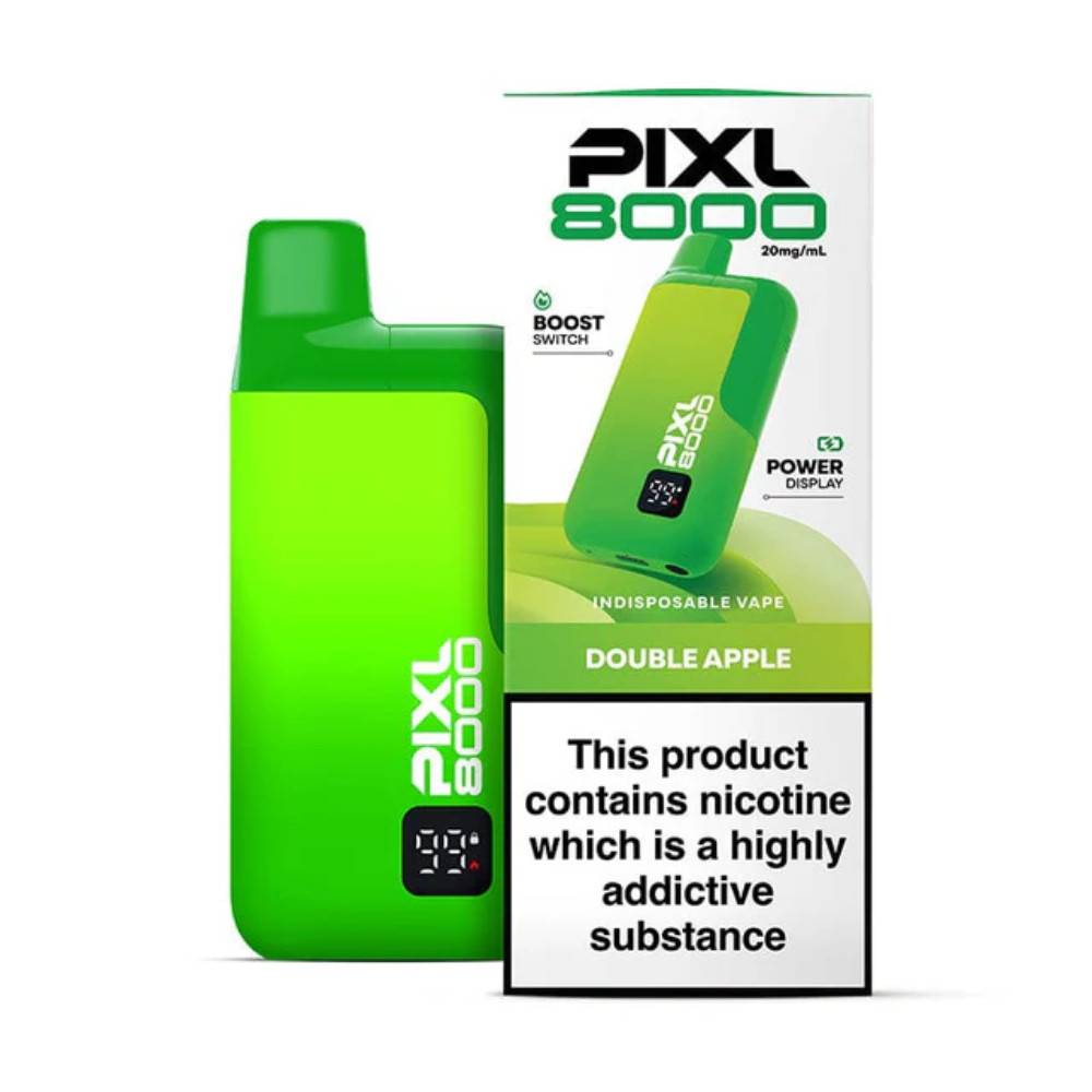 Pixl 8000 Prefilled Vape Kit Box of 5 Double Apple