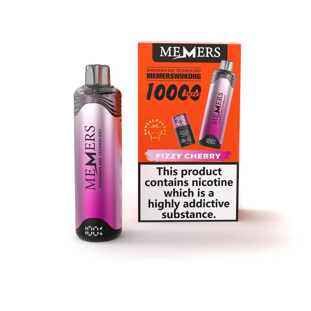 Memers Wukong V10000 Vape Kit Box of 5 Fizzy Cherry