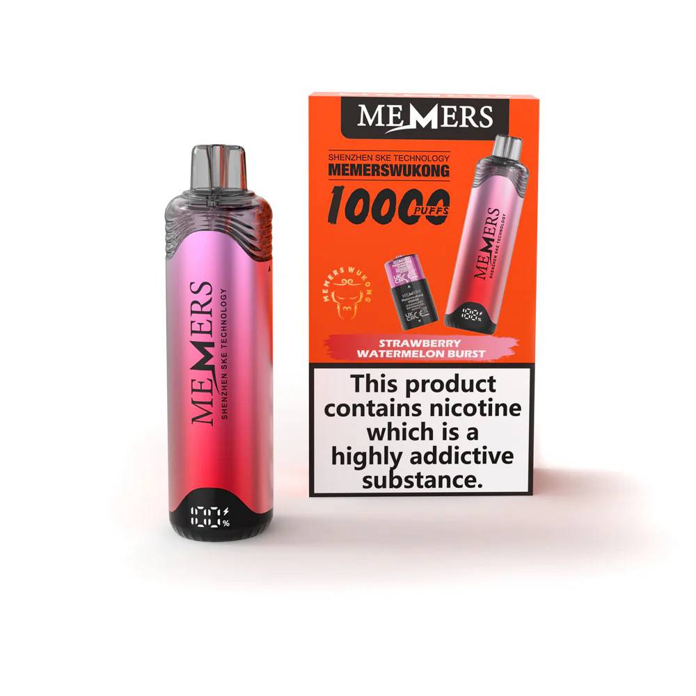 Memers Wukong V10000 Vape Kit Box of 5 Strawberry Watermelon Burst