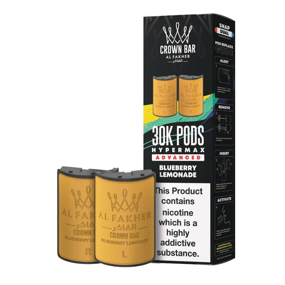 Al Fakher 30k Hypermax Pods Pack of 5 Blueberry Lemonade