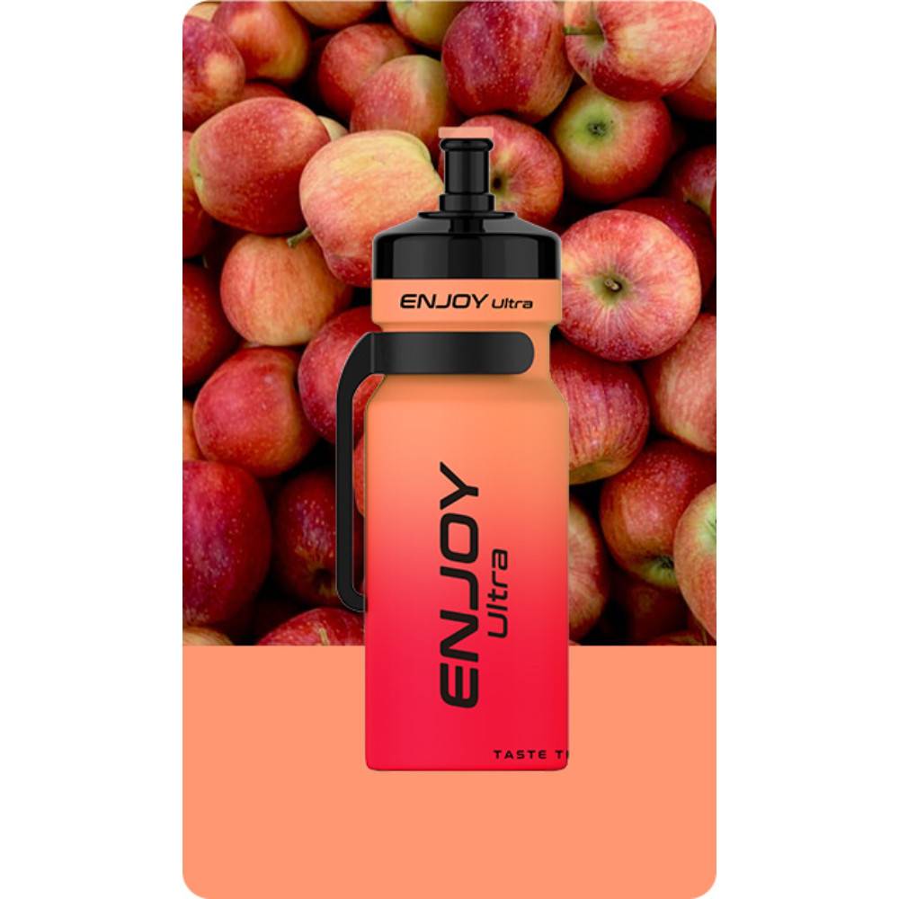 Enjoy Ultra 9000 Vape Kit Box of 10 Red Apple Ice