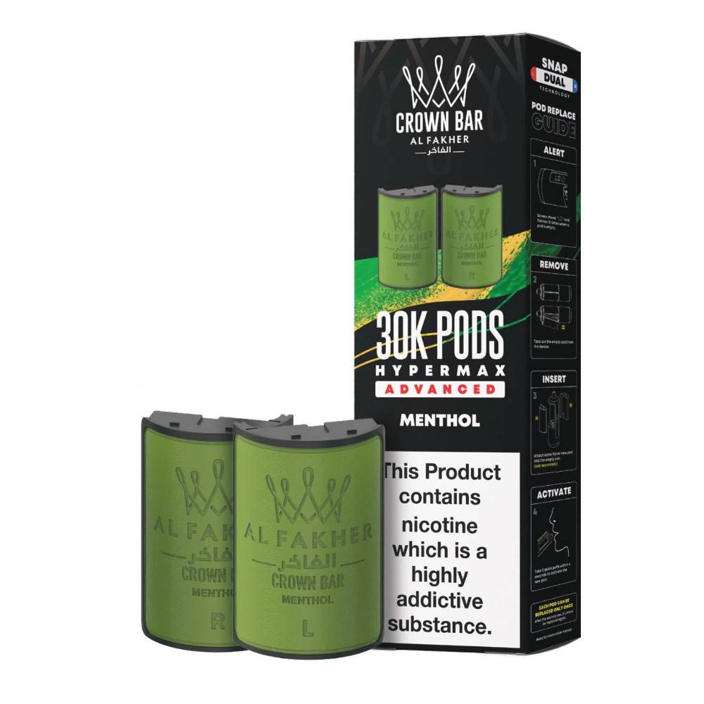Al Fakher 30k Hypermax Pods Pack of 5 Menthol