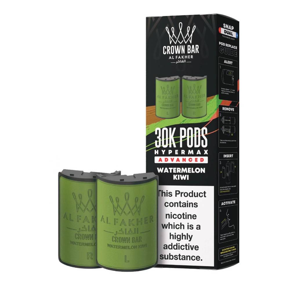 Al Fakher 30k Hypermax Pods Pack of 5 Watermelon Kiwi