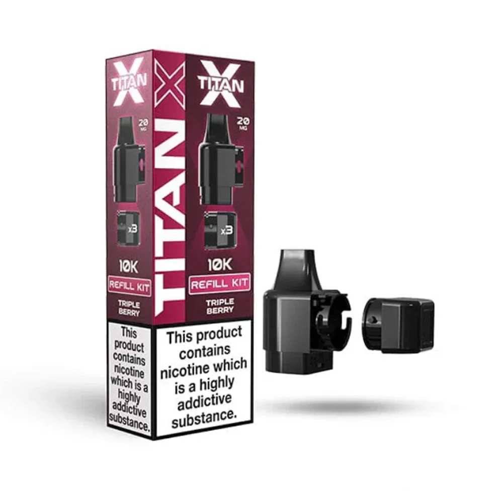 Titan X 10K Prefilled Pods Pack of 10 Triple Berry