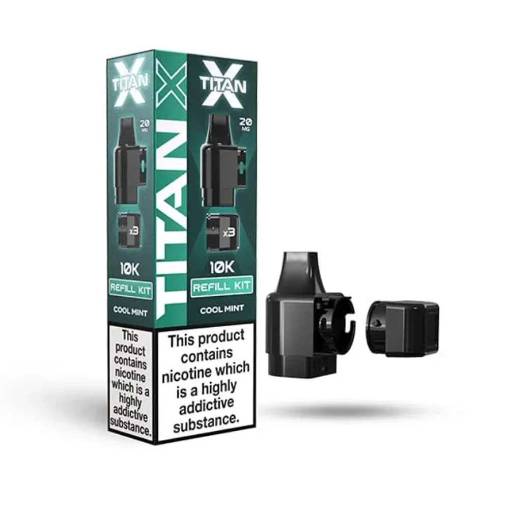 Titan X 10K Prefilled Pods Pack of 10 Cool Mint