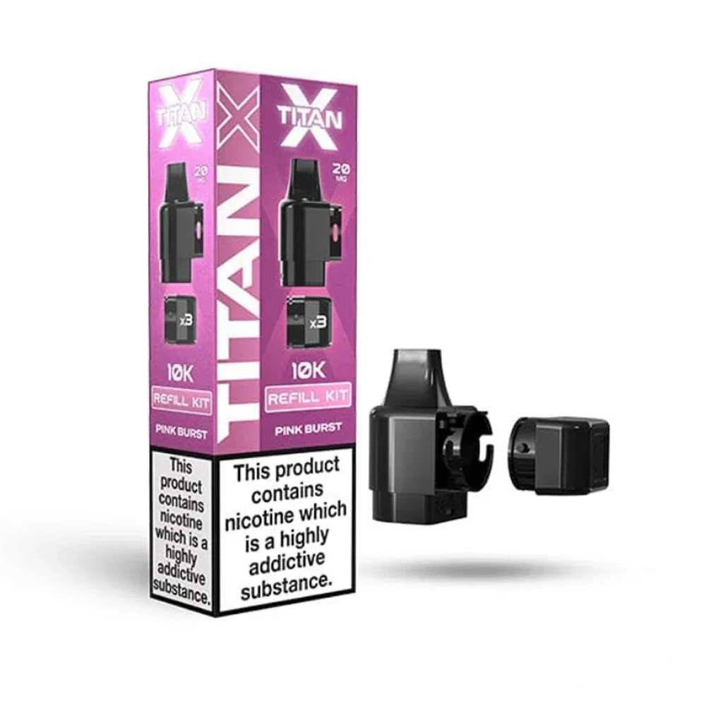 Titan X 10K Prefilled Pods Pack of 10 Pink Burst