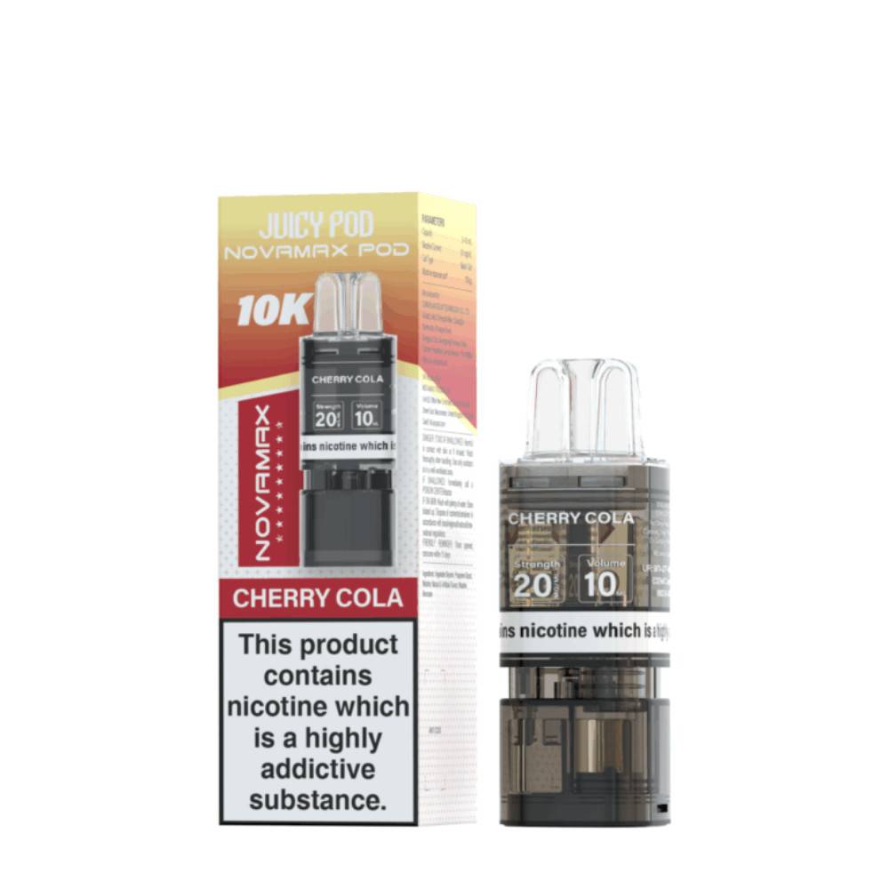 Juicy Pod Novamax 10K Pods Pack of 10 Cherry Cola