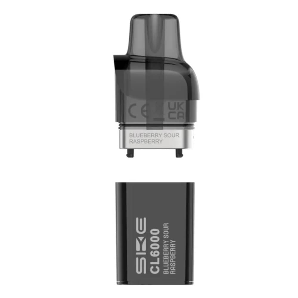 Ske Crystal CL6000 Pods Pack of 5 Blueberry Sour Raspberry